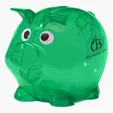 Mini Plastic Piggy Bank — view 2