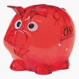Mini Plastic Piggy Bank — view 3
