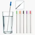 Stainless Steel Straw With Cleaning Brush