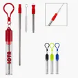 Collapsible Stainless Steel Straw Kit