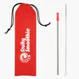 Stainless Steel Straw Kit with Silicone Tip and Travel Pouch — view 6