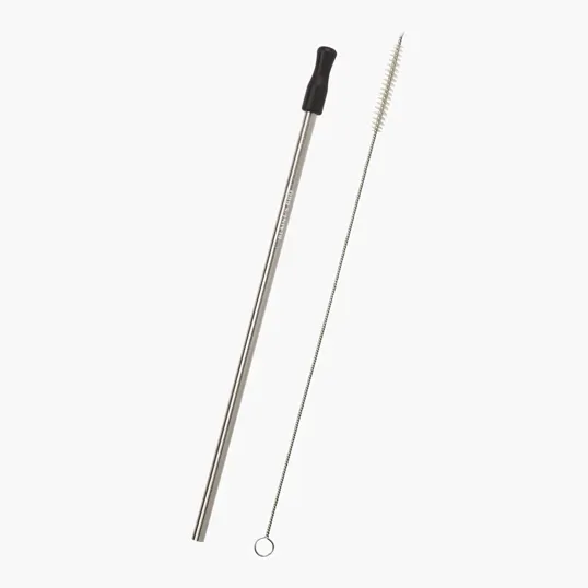 Stainless Steel Straw Kit, 3-Pack with Silicone Tips and Travel Pouch — view 2