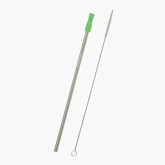 Stainless Steel Straw Kit, 3-Pack with Silicone Tips and Travel Pouch — view 4