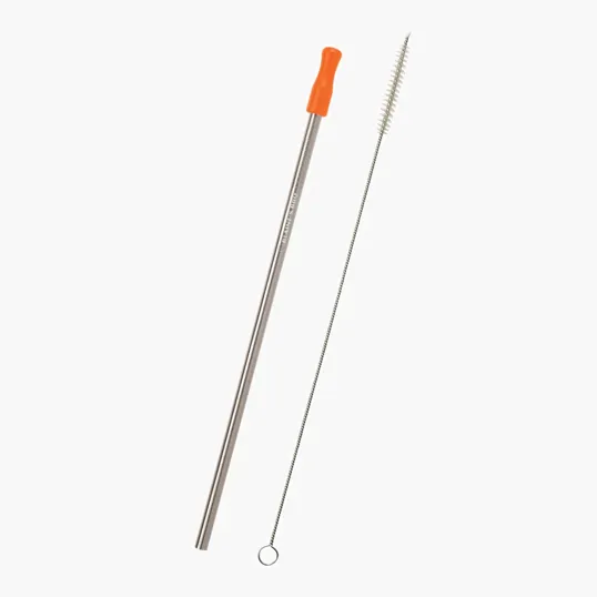 Stainless Steel Straw Kit, 3-Pack with Silicone Tips and Travel Pouch — view 5