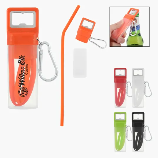 Pop And Sip Bottle Opener Straw Kit