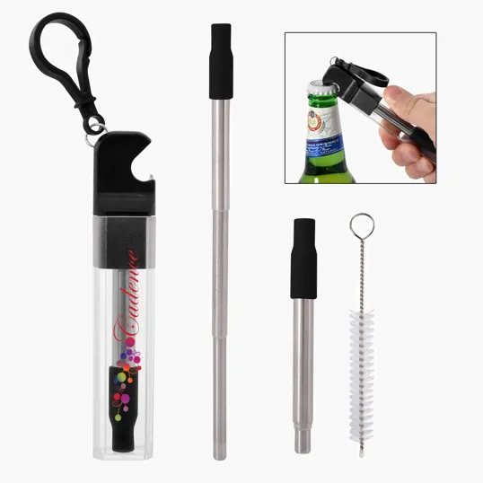 Straw Kit With Bottle Opener — view 7