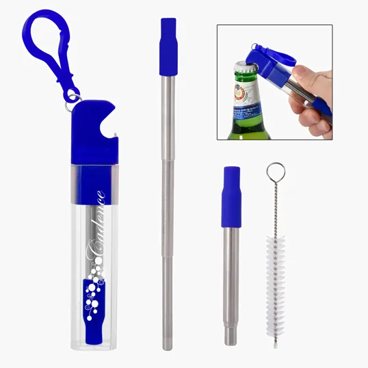 Straw Kit With Bottle Opener — view 2