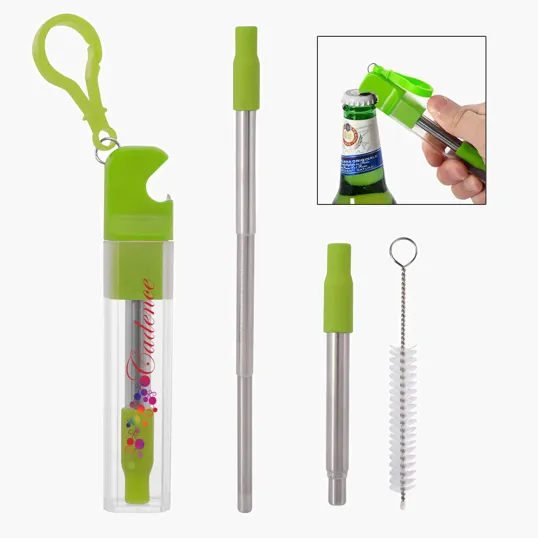 Straw Kit With Bottle Opener — view 9