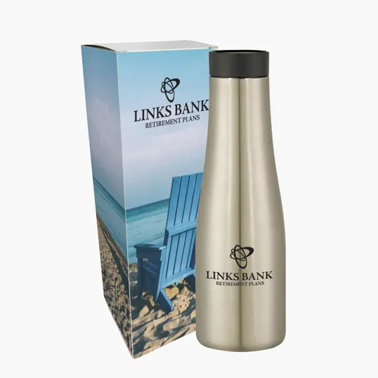 Renew Stainless Steel Bottle, 20 Oz. with Custom Box