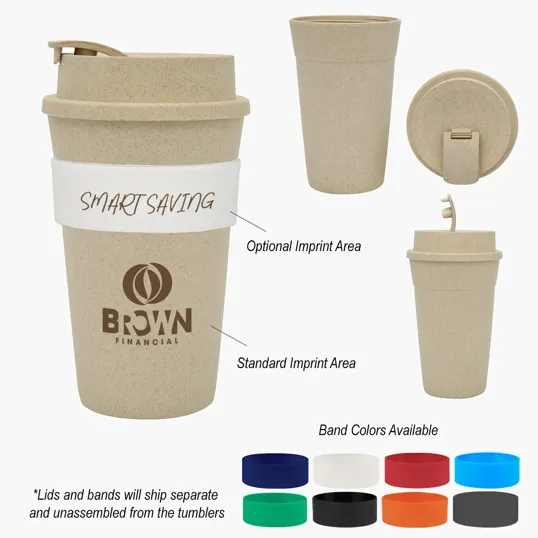 16 oz. Harvest Travel Tumbler with Flecked Finish — view 2