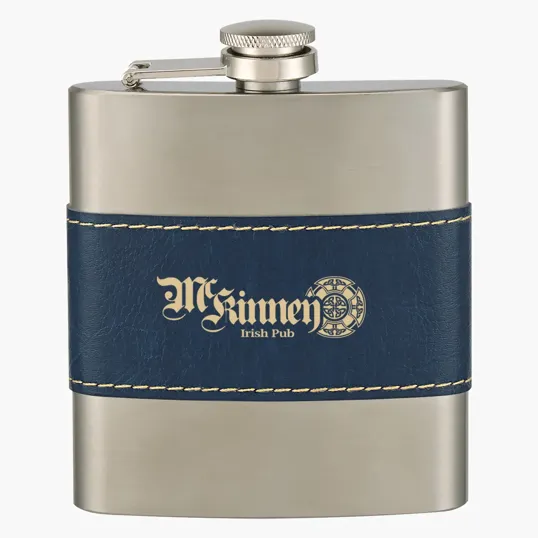 McCarty Stainless Steel Flask, 6 oz. — view 3