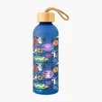 Blaire Recycled Aluminum Bottle with Bamboo Lid, 25 oz — view 3