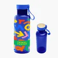 20 oz. Full Color Cade rPET Bottle with Bamboo Accent Lid — view 3