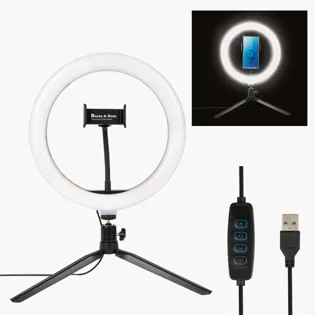 Picture For 10" LED Ring Light With Phone Holder