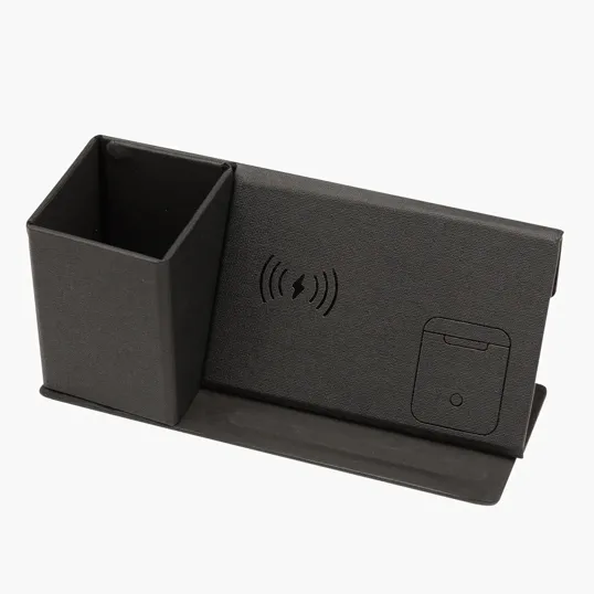 Wireless Charging Desk Organizer With Dry Erase Board — view 3