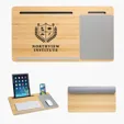 Bamboo Laptop Desk with Device Ledge — view 3