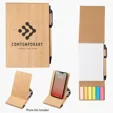 Bamboo Desk Jotter with Phone Stand — view 3