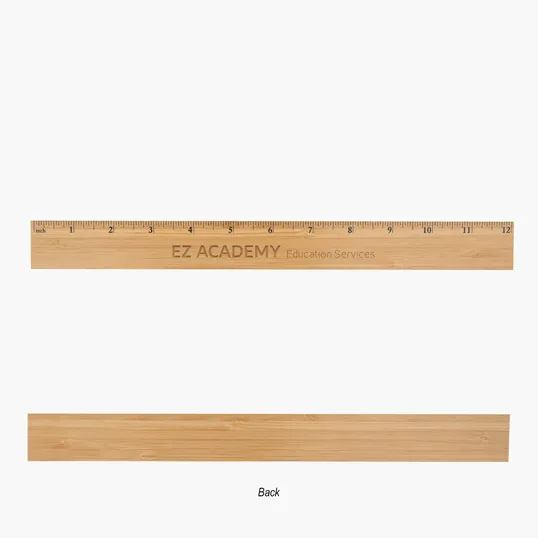 12" Bamboo Ruler — view 2