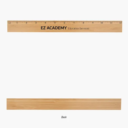 12" Bamboo Ruler — view 3