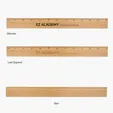 12" Bamboo Ruler