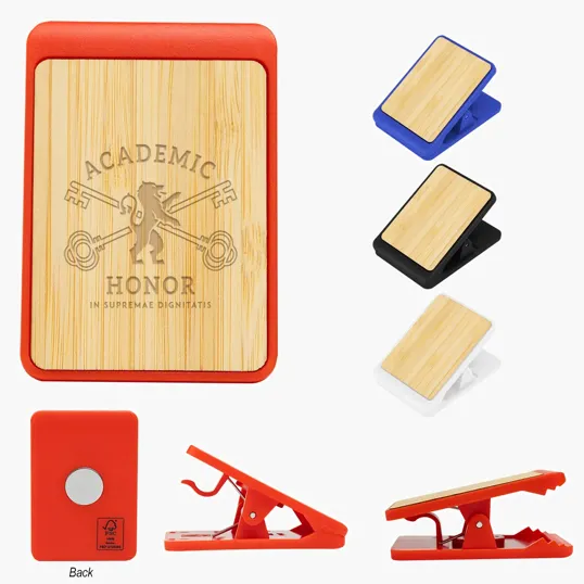 Magnetic Clip with Bamboo Accent