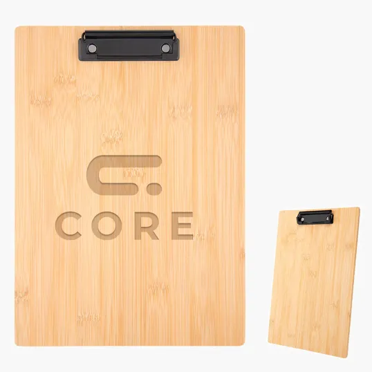 Bamboo Clipboard with Spring Loaded Clip — view 2