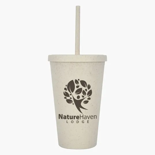 WHEAT 16 oz. Newport Travel Tumbler — view 3
