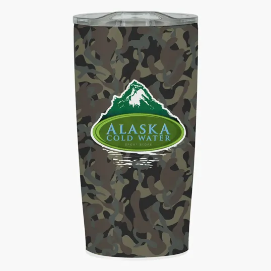 20 Oz. Marshland Camo Stainless Steel Tumbler