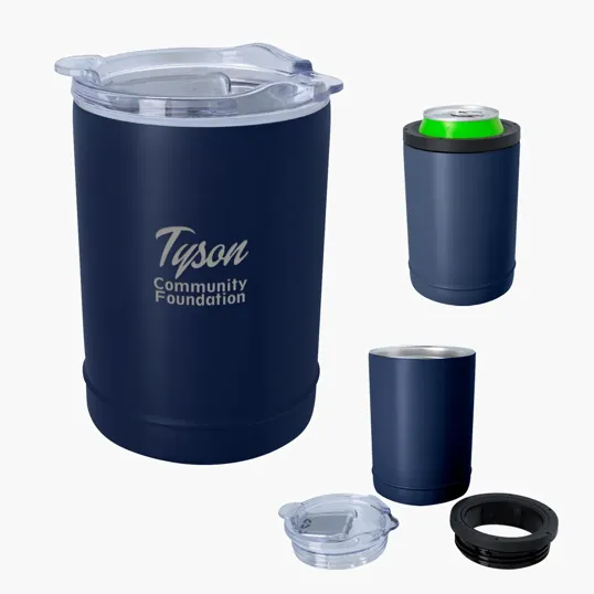 2-In-1 Copper Insulated Beverage Holder and Tumbler — view 2