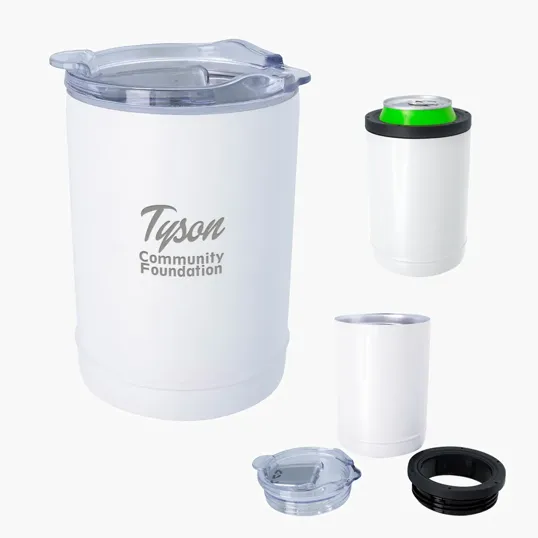 2-In-1 Copper Insulated Beverage Holder and Tumbler — view 3
