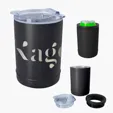 2-In-1 Full Laser Copper Insulated Beverage Holder and Tumbler — view 2