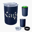 2-In-1 Full Laser Copper Insulated Beverage Holder and Tumbler — view 3