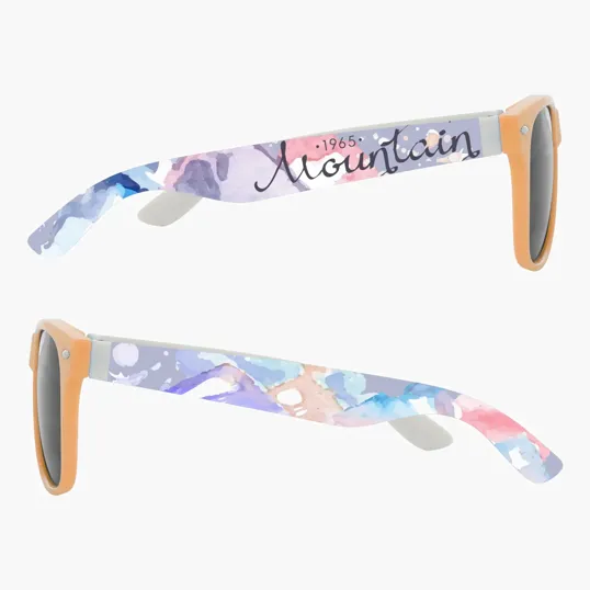 Full Color Colorblock Malibu Sunglasses — view 2