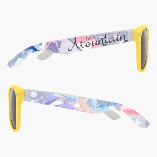Full Color Colorblock Malibu Sunglasses — view 3