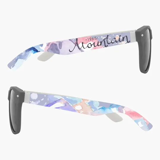 Full Color Colorblock Malibu Sunglasses — view 4