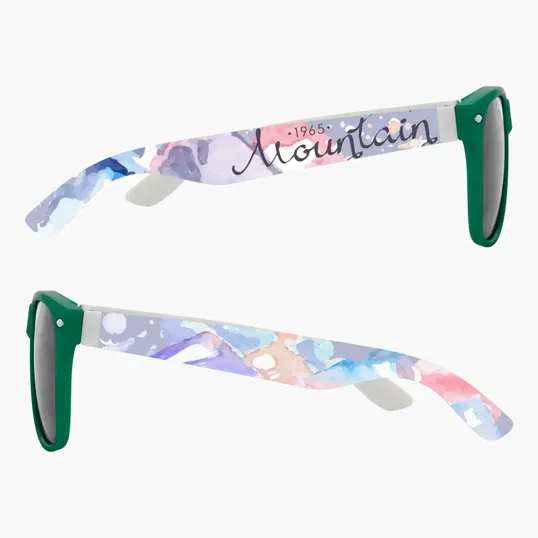 Full Color Colorblock Malibu Sunglasses — view 5