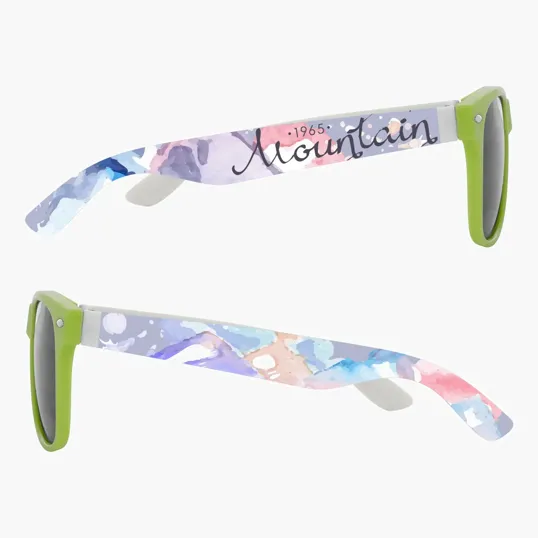 Full Color Colorblock Malibu Sunglasses — view 6