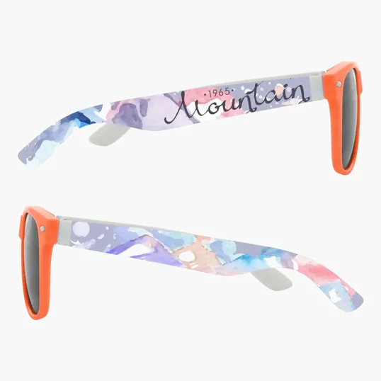 Full Color Colorblock Malibu Sunglasses — view 8