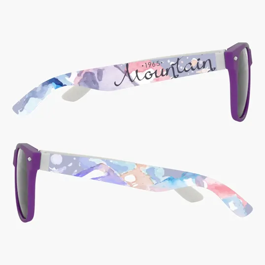 Full Color Colorblock Malibu Sunglasses — view 10