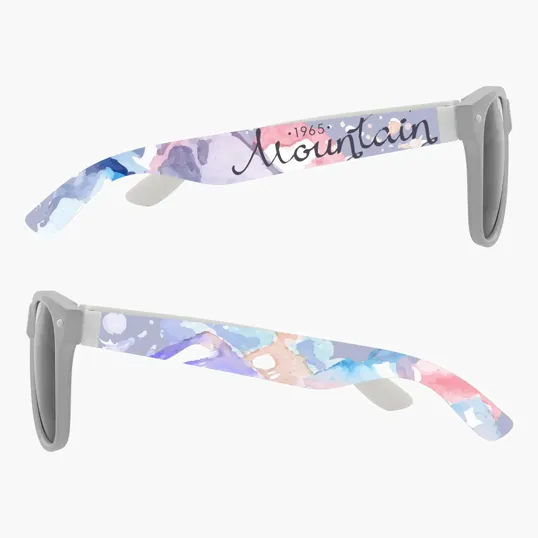 Full Color Colorblock Malibu Sunglasses — view 12