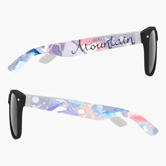 Full Color Colorblock Malibu Sunglasses — view 14