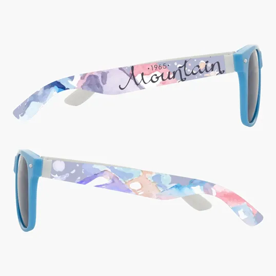 Full Color Colorblock Malibu Sunglasses — view 15