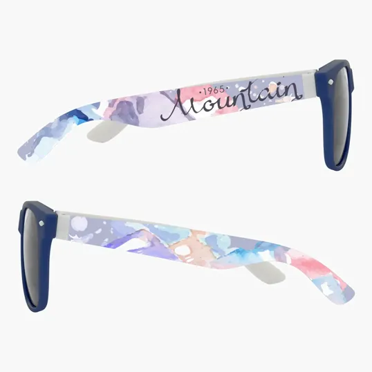 Full Color Colorblock Malibu Sunglasses — view 16