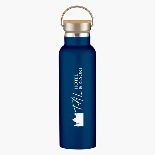 Tipton Recycled Stainless Steel Bottle with Bamboo Lid, 21 oz — view 16