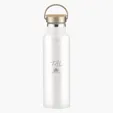 Tipton Recycled Stainless Steel Bottle with Bamboo Lid, 21 oz — view 2