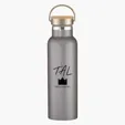 Tipton Recycled Stainless Steel Bottle with Bamboo Lid, 21 oz — view 5