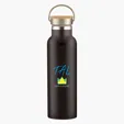 Tipton Recycled Stainless Steel Bottle with Bamboo Lid, 21 oz — view 6