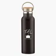 Tipton Recycled Stainless Steel Bottle with Bamboo Lid, 21 oz — view 8