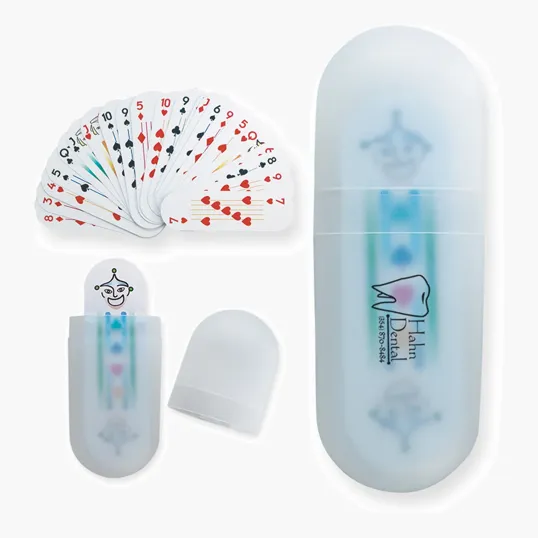 Deck of Cards and Reusable Plastic Case