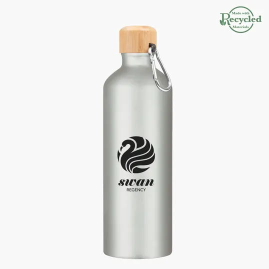 25 oz. Aluminum Tundra Bike Bottle with Bamboo Lid — view 7